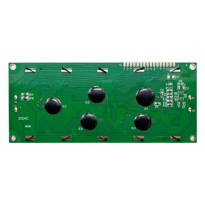 20x4 2004 Big Large Size Character  Lcd Display 8bits MCU or  I2C IIC Interface Blue White Green Screen PCB Size 146x62.5mm 5v