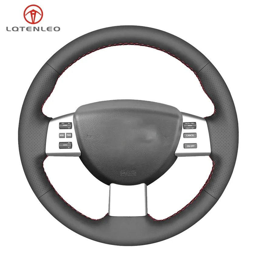 LQTENLEO Black Artificial Leather Steering Wheel Cover For Nissan Quest Murano Maxima Altima 2004-2010