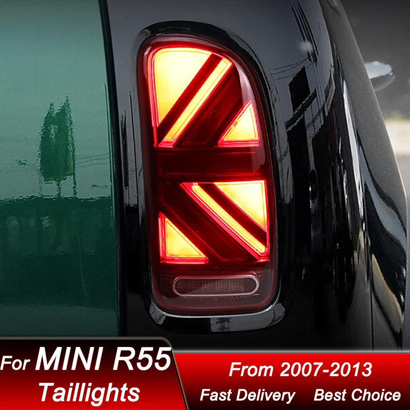 Car styling Tail Lights For BMW Mini R55 Clubman 07-13 Upgrade new style full LED Dynamic Turn Signal Light Tail Lamp Assembly