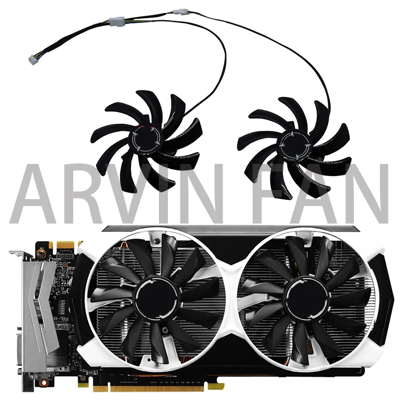 2 Stks/set Vga Gpu Fan, Diy Pld10010b12hh Pld10010s12hh, Voor Gtx 960 950 Gaming, Gtx1080/1070/1070ti Bepantsering, Grafische Kaart Koeling