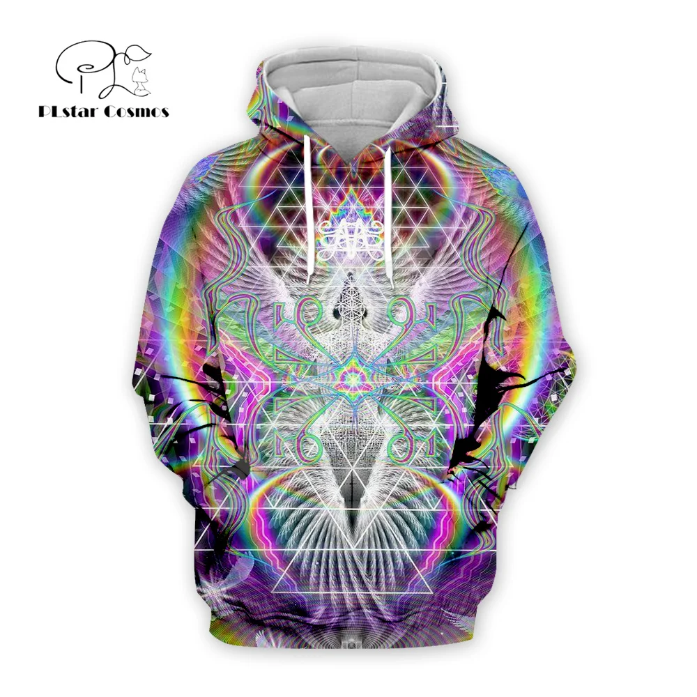 

NewFashion Trippy Psychedelic Colorful Tattoo Vintage Retro Mandala 3DPrint Harajuku Pullover Streetwear Casual Jacket Hoodies S