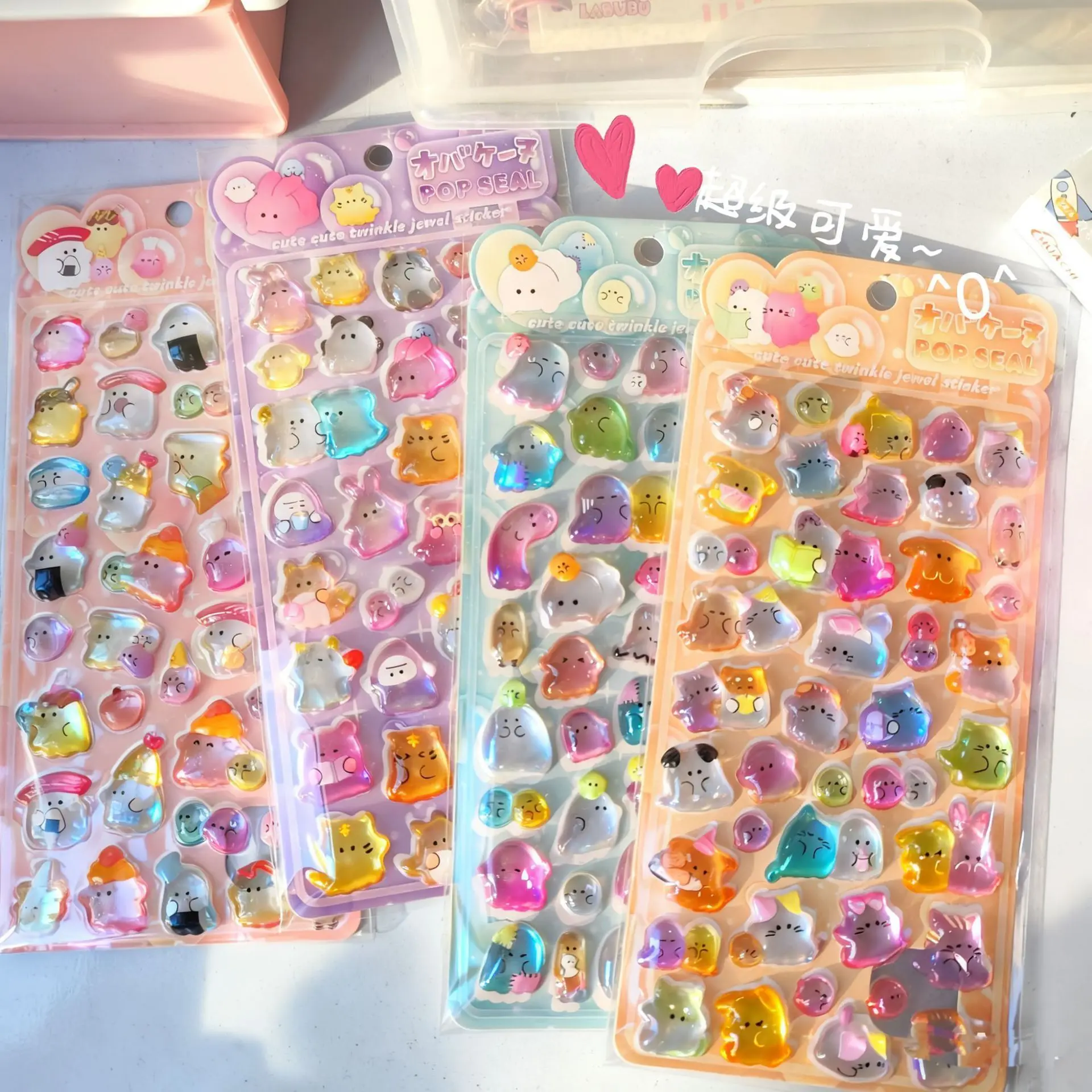 

Kawaii японское животное 3D рельефная наклейка-капля милый чехол для телефона «сделай сам» украшение для бутылки ноутбука для журнала канцелярские школьные наклейки