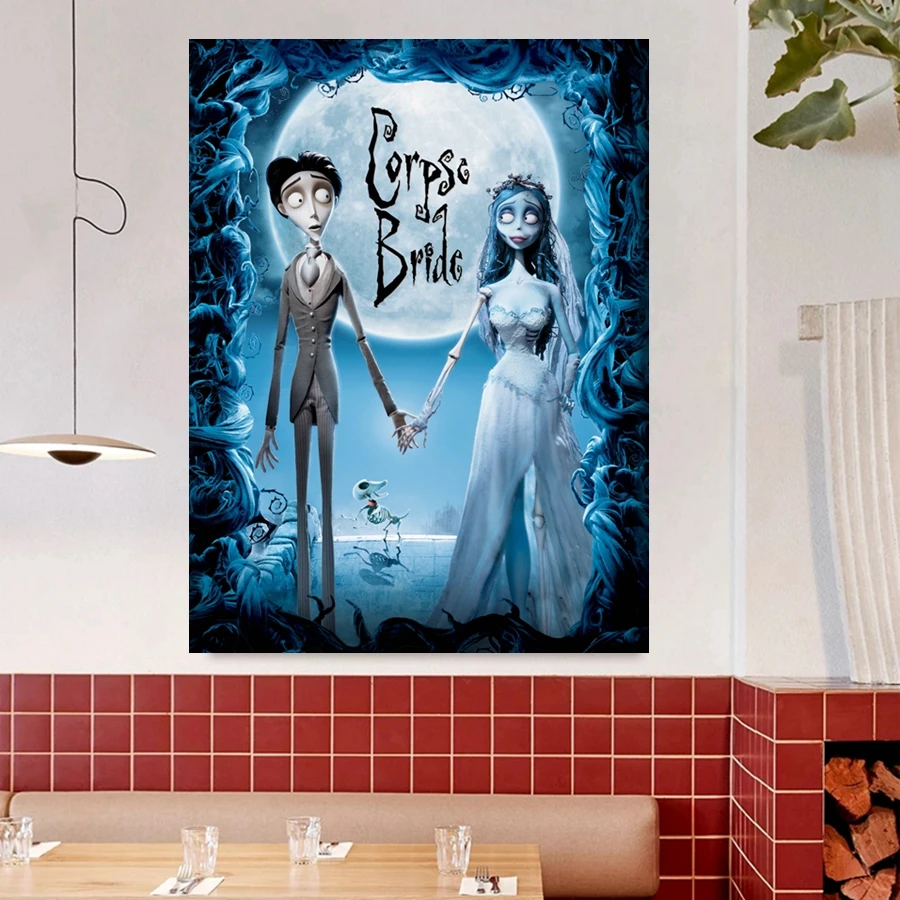 Tim Burton Corpse Bride Movie Diamond Painting Kits Horror Skull Bride Emily Victor Photo Art Cross Stitch Mosaic Home Decor