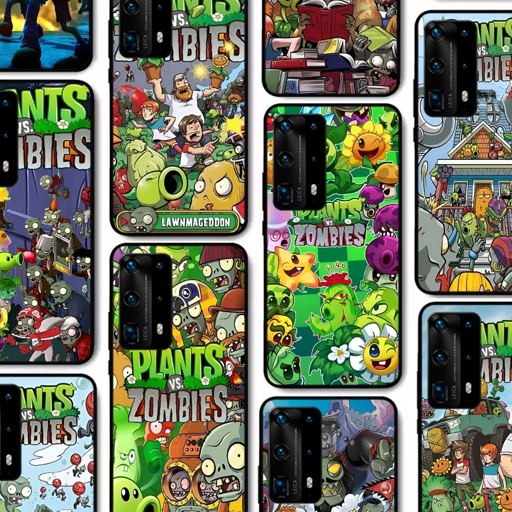 Game Plants Vs Z-Zombies Phone Case For Huawei P 8 9 10 20 30 40 50 Pro Lite Psmart Honor 10 lite 70 Mate 20lite