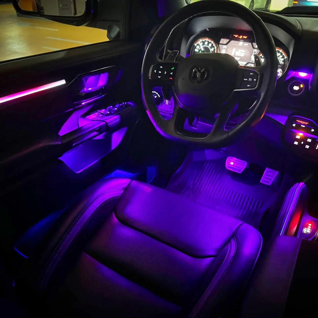 NewNew Arrivals 64 Colors RAM TRX Ambient Light for 2022-2024 RAM 1500 TRX Upgraded Luxury Interior Atmosphere Lights
