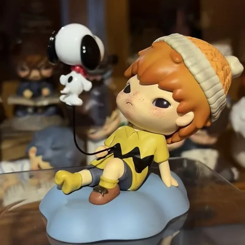 POP MART Hirono x SNOOPY Series Random Box Blind Box Toys Mystery Box Guess Bag Cute Anime Figure Desktop Ornaments Collection view 4