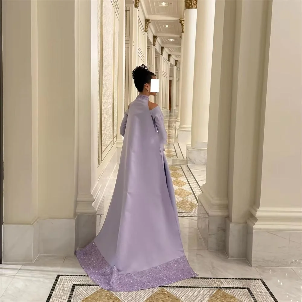 Abiti da sera eleganti a maniche lunghe più venduti Abito da ballo con volant affascinante Abito da festa con cerniera squisita فسات БmaveraPersonalizzato