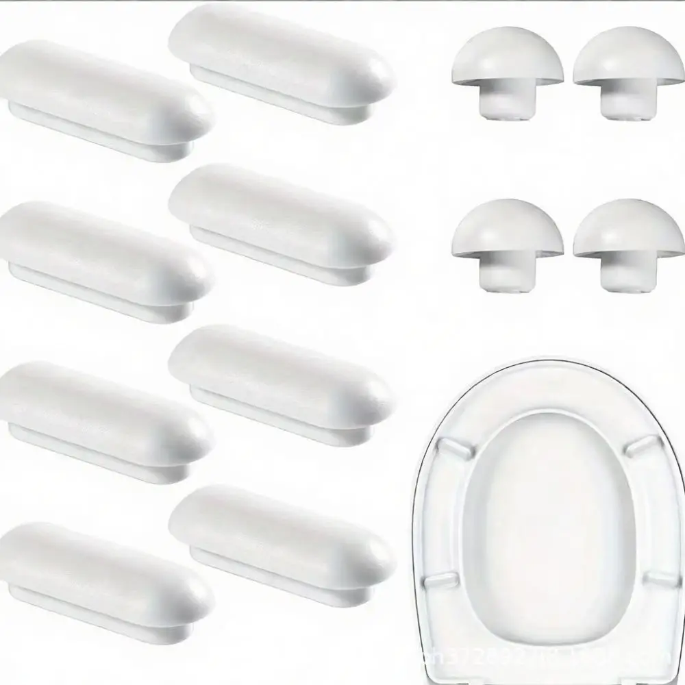 Universal Rubber Cushion Bathroom Toilet Seat Bumper Silent Shock Absorber Replacement Accessories For Lid Protection