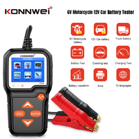 KONNWEI KW650 Car Motorcycle Battery Tester 6V 12V Auto Battery Analyzer 100 to 2000 CCA Car Moto Cranking Charging Test Tool