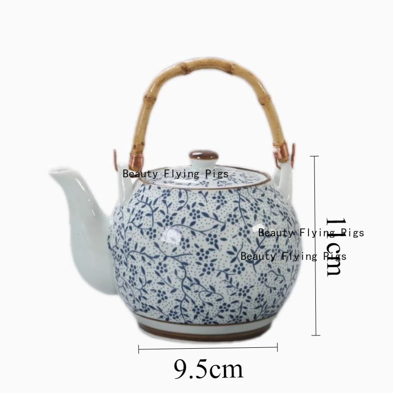 1100ml ceramic teapot Ceramic Japanese style tea pot With filter screen Tea set accessories Household tea room utensils