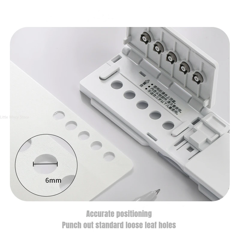 Japan Kokuyo Precision 8 Holes Ring Binder Hole Punch Portable Manual Office Binding Special for Loose Leaf Paper Punching Tool