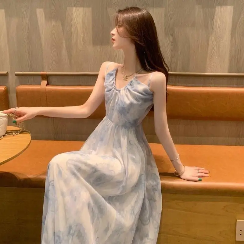 Été 2024 Imprimé floral ter Dr Elely Conçu Jupe trapèze pour femme Taille haute Nylon Cosite Fiber No Sve Busi...