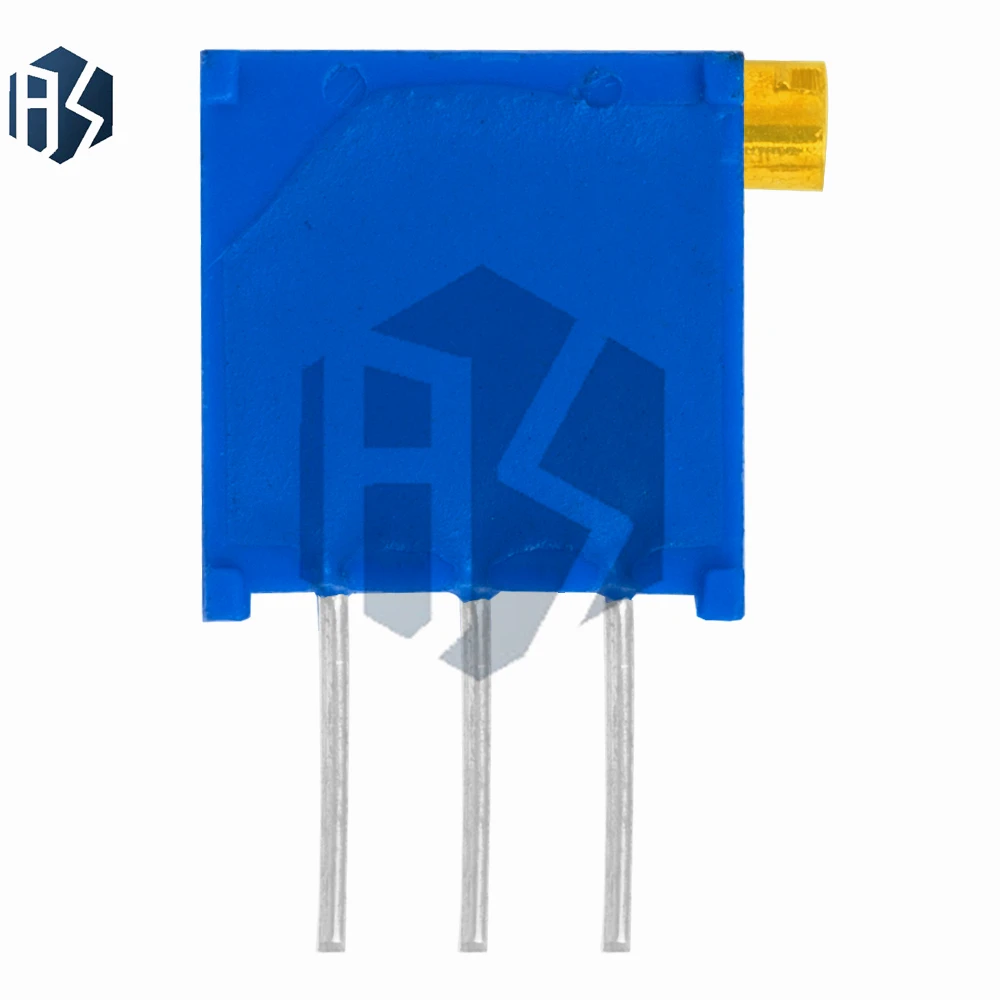 10PCS 3296 Trimpot Assortment: 3296X Trimmer Potentiometers – 50Ω, 100Ω, 1KΩ to 100KΩ, 1MΩ Resistance Values