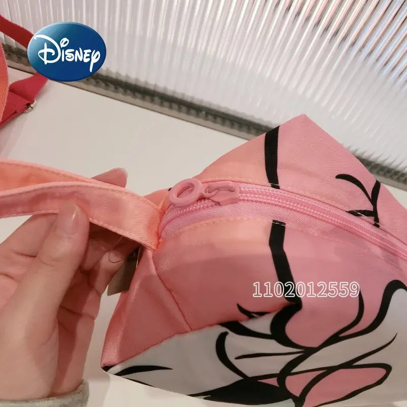 Disney Donald Duck New Women's Cosmetic Bag Luxury Brand Portable Cosmetic Bag Waterproof Large Capacity Cartoon Fashion Red Bag