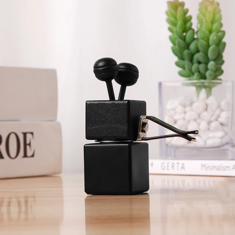 Single 8ML Automobile Fragrance Empty Heavy-Duty Glass Clip; Adorable Car Air Freshener Accessory, Car Pendant