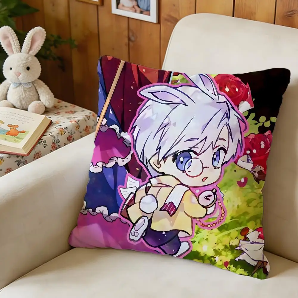villains are destined to die Pillow Case Soft Washable Short Plush Modern Decorative Cushion for Sofa Bed Office Car Living Room