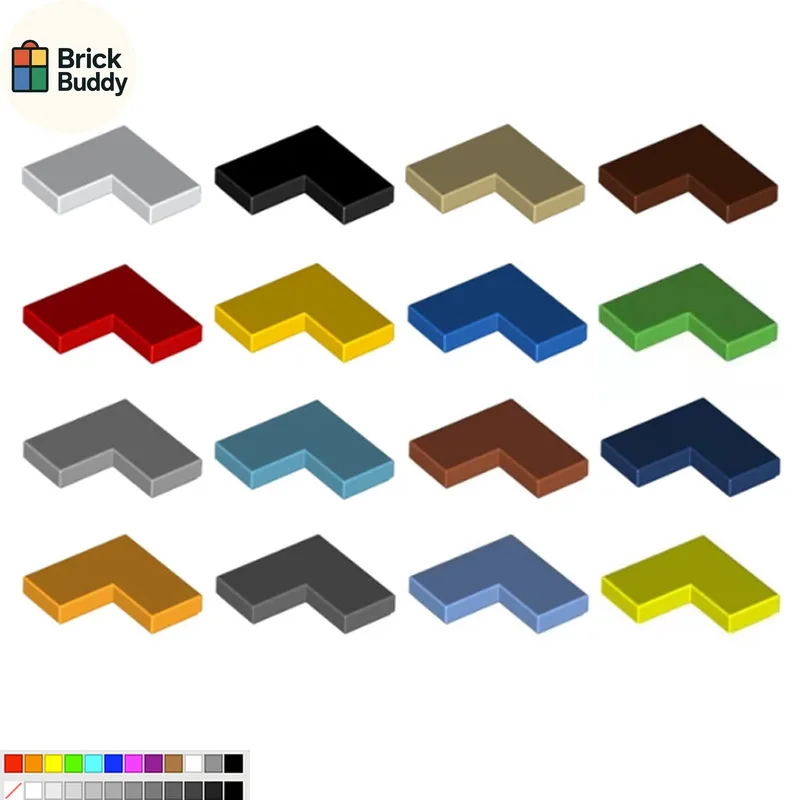 [2440PCS]【1KG】 Compatible with 14719 small particle technology building blocks MOC parts 2X2 corner and right-angle light panel
