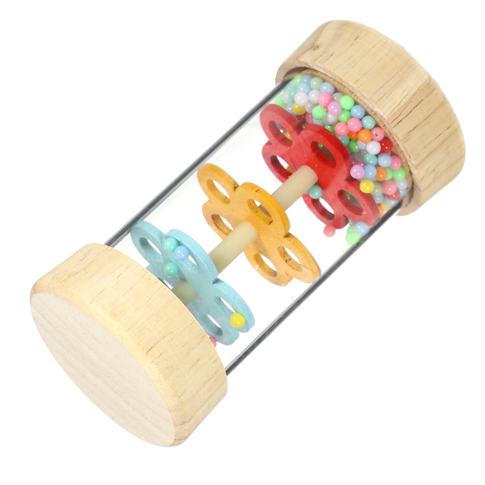 Wooden Rain Boom Rainstick Puzzle Kid Rainmaker Toy Children Cognitive Instrument Recognition Interactive for Kids