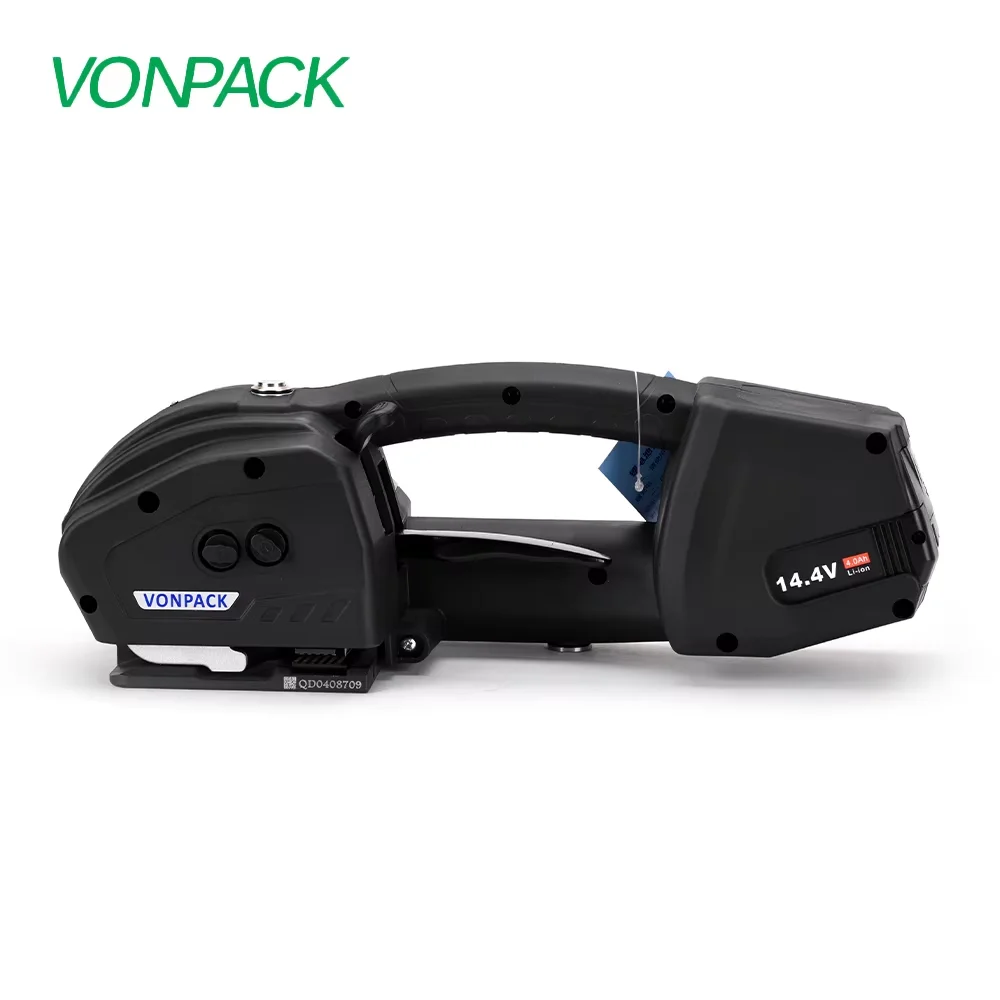 

VONPACK K1 Portable Battery Strapping Machine Handheld Electric Tool Professional Knob Adjustment Box Pallet Packing Machine