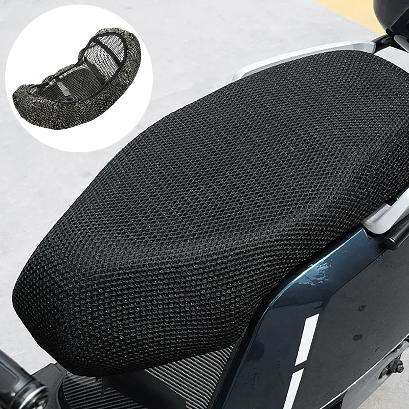 

Summer Cool Breathable Motorcycle Seat Cover Universal Motorcross Bicycle Scooter 3D Mesh Fabric Anti-skid Pads Moto Accessories