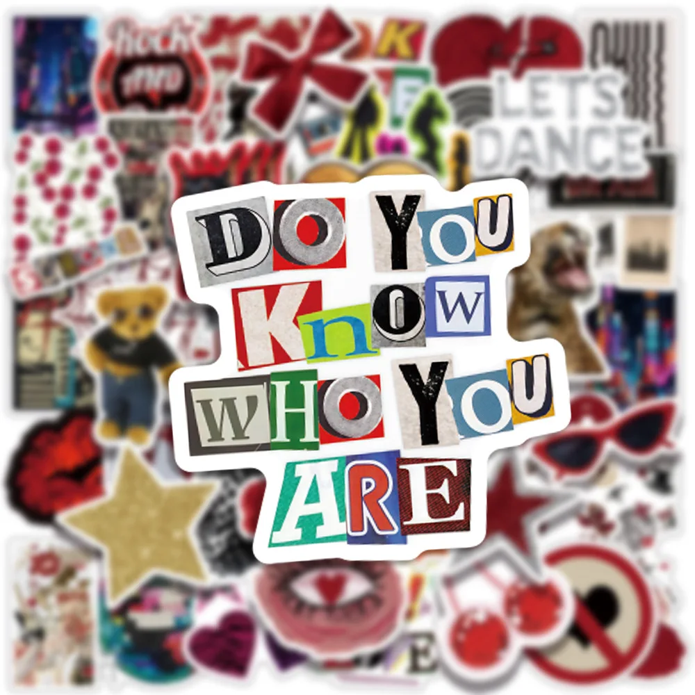 10/50PCS Downtown Y2K Girls Stickers Cartoon DIY Decoration Kids Toys Girl Gift Graffiti Decals Laptop Phone Guitar Car Bike Toy