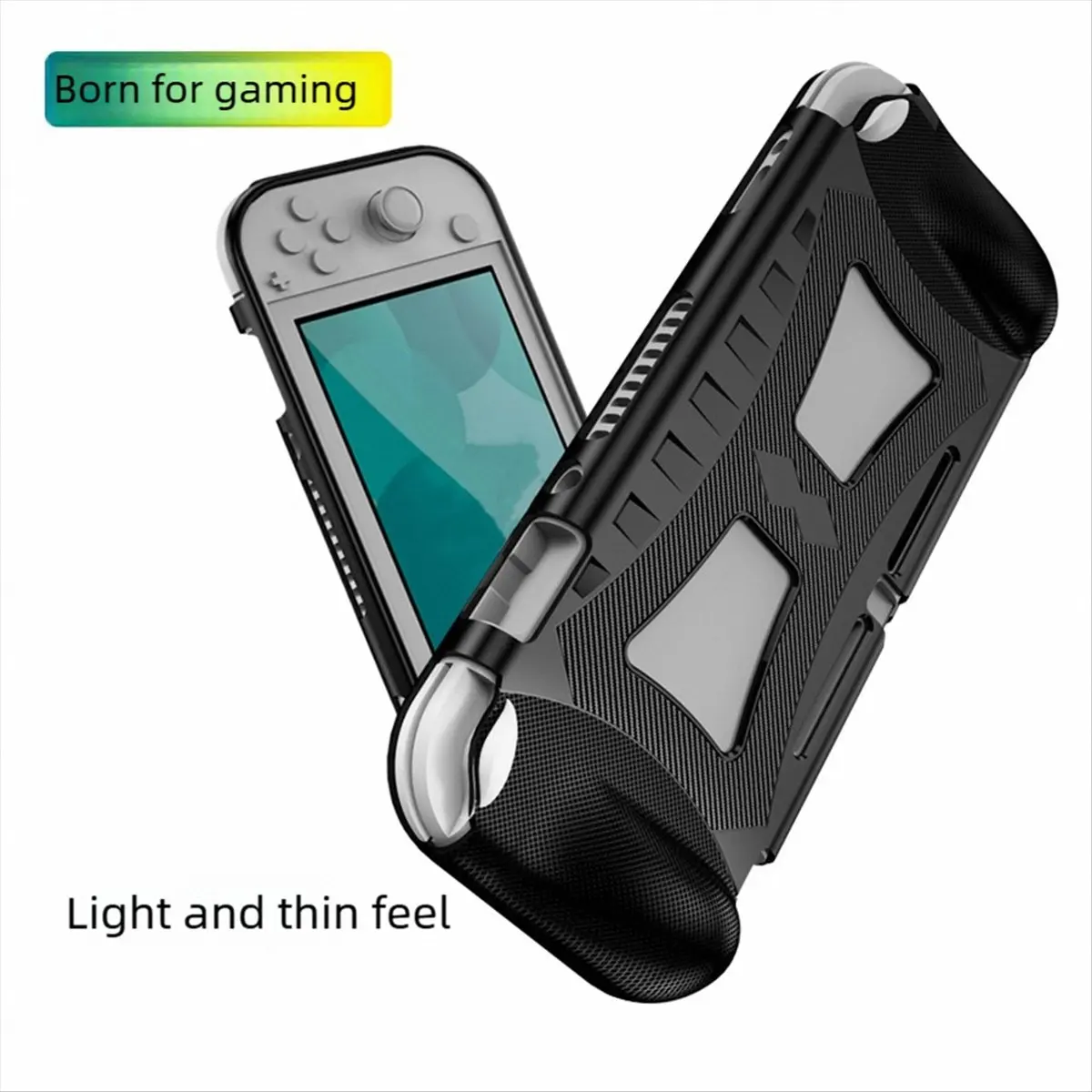 AA80  SwitchLite Case Shock Proof TPU ProtectiveCover Shell with Ergonomic Grip for Switch NS Lite Mini,C