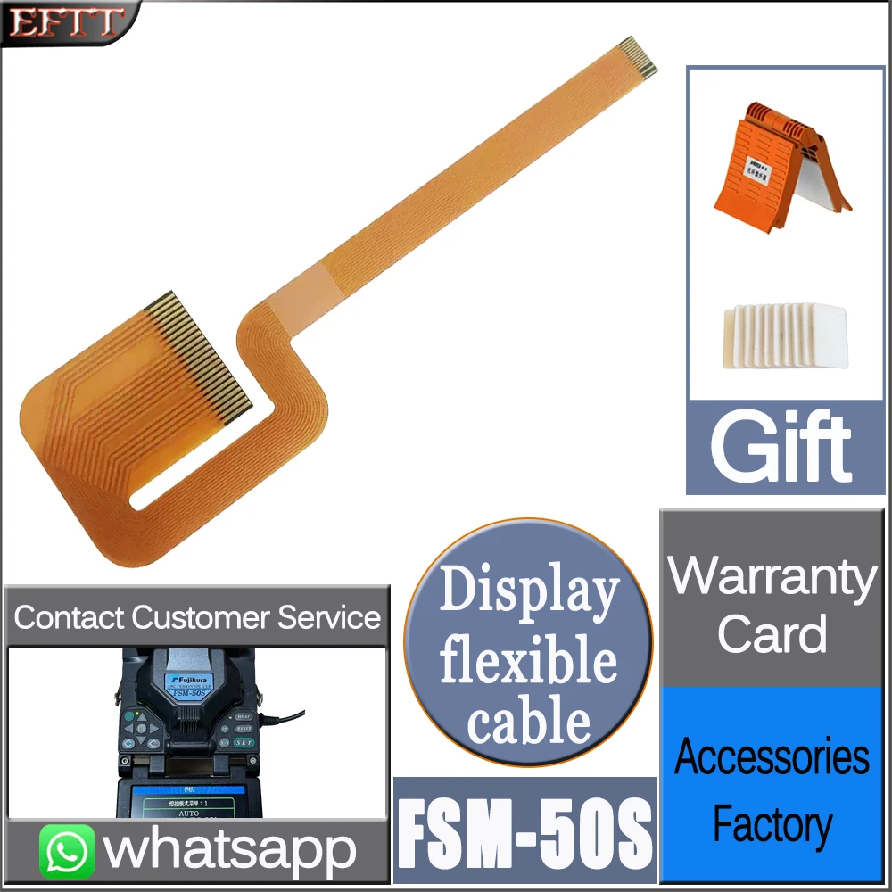 FSM-50S FSM-50R FSM-17S FSM-17R for Fujikura Fiber Optic Fusion Splicer LED LCD Display Screen Flexible Ribbon Cable Accessorie