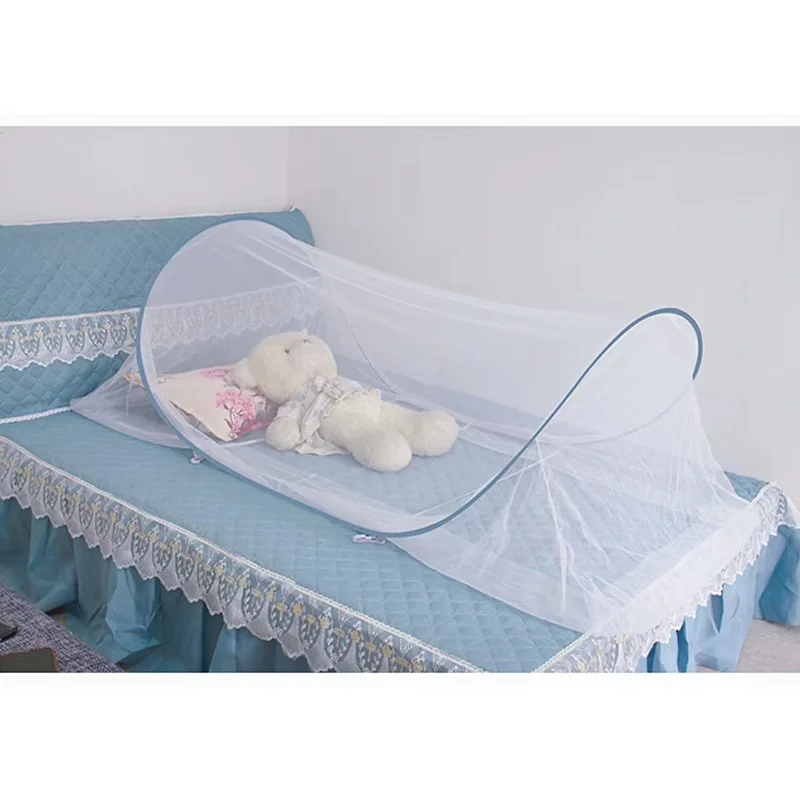 Portable mosquito nets with encrypted mesh and adjustable Mosquito nets Single dormitory camping No need to install foldable.