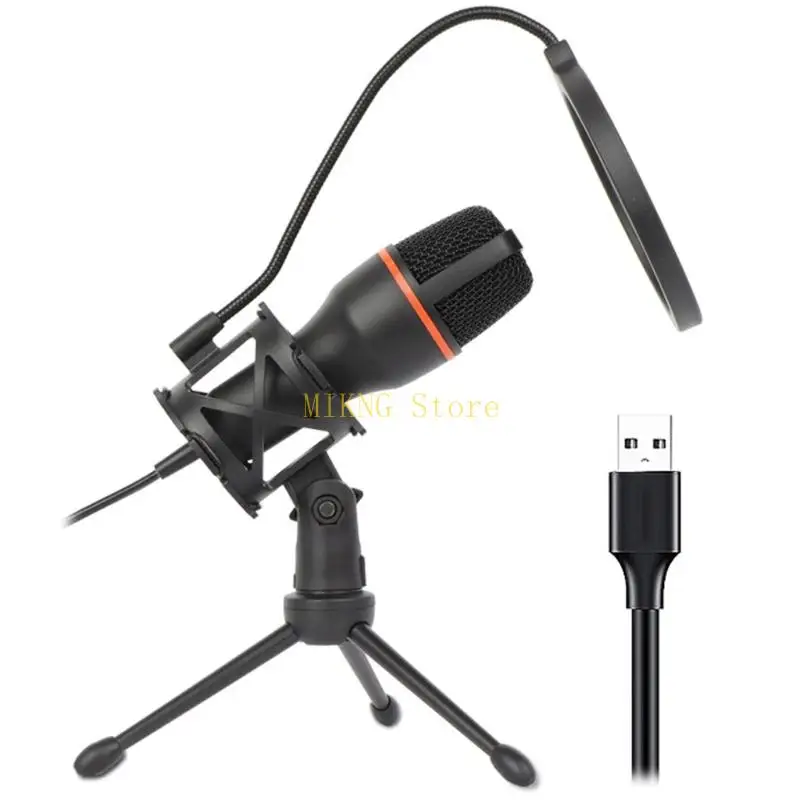 콘덴서 마이크 USB 게이밍 마이크 내장형 LED 조명으로 게임 및 녹음 경험 향상 베스트 세일