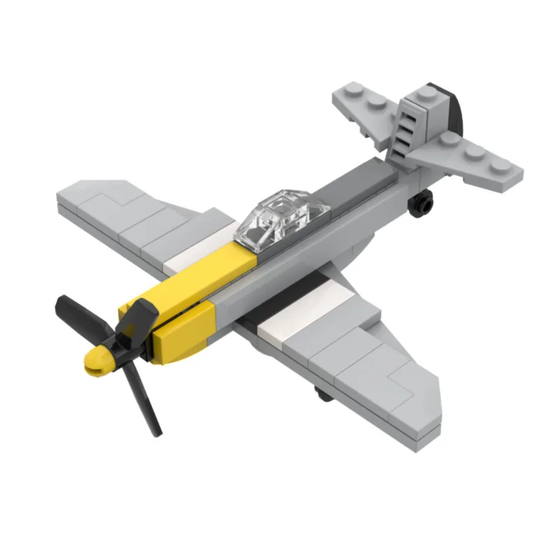 

Миниатюрная модель истребителя P-51 Mustang времен Второй мировой войны, совместимая с Lego, конструктор из мелких деталей, головоломка для мальчиков, сборная модель