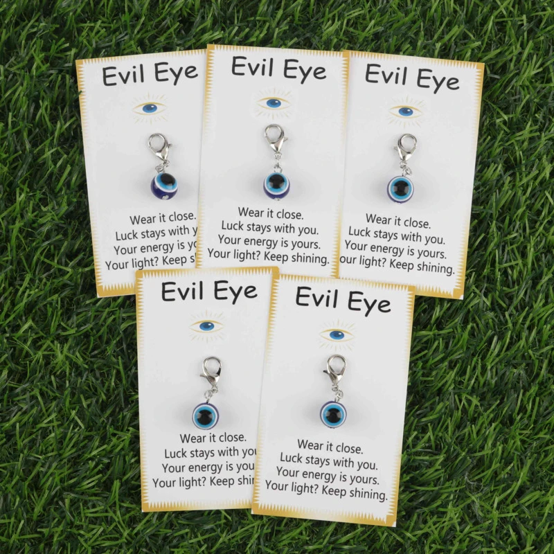 A gift for you/He2D 3/5Lucky Guardian Angel Evil Eye Keychain Set，Protects against negative energy and safeguards personal energ