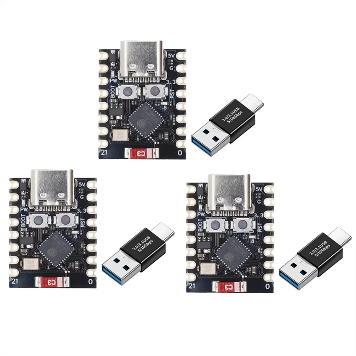 A727Z 3PCS BTC Solo Miner PRO+ 308KH/S Hashrate Miner Bitcoin Mini Miner Mining Miner+Adapter Kit for Home  Reliable Quality