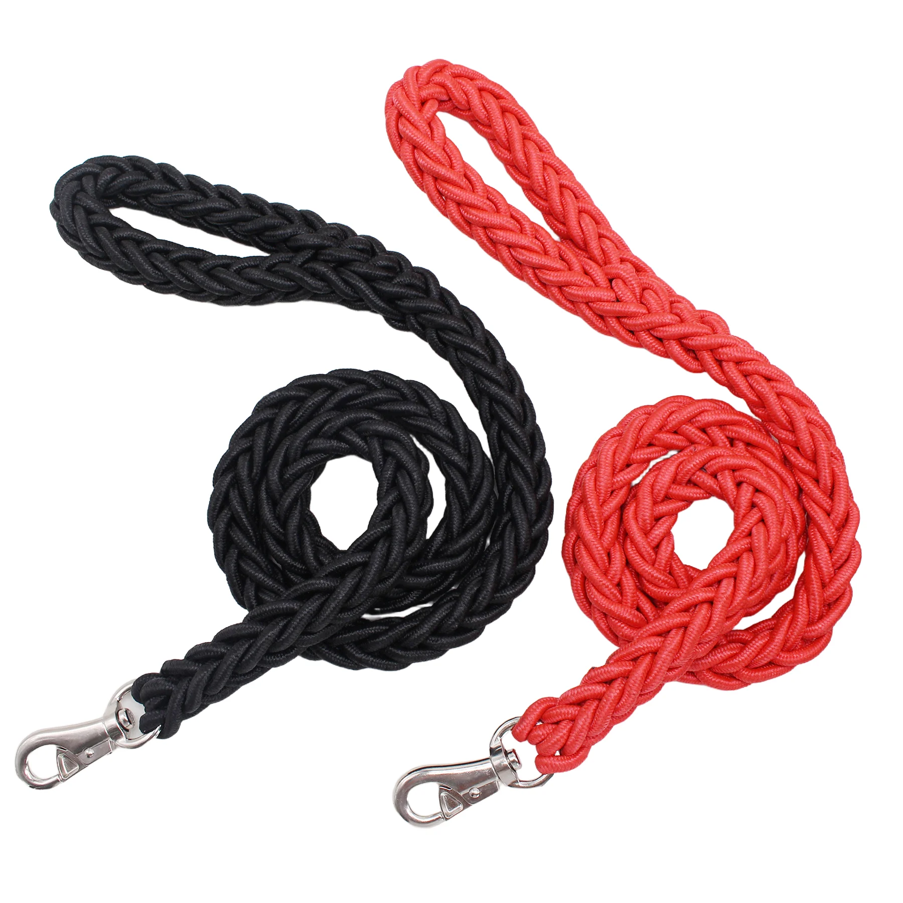 4.3ft Heavy Duty Dog Leash for Large Dogs Nylon Rope Braided Lead, Strong Durable Traction Straps for Small to Big Dogs Pitbull