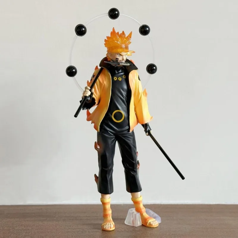 Figuras de acción de Naruto Shippuden, estatua de PVC de Uzumaki de seis caminos, modelo de colección de juguetes para niños, regalo