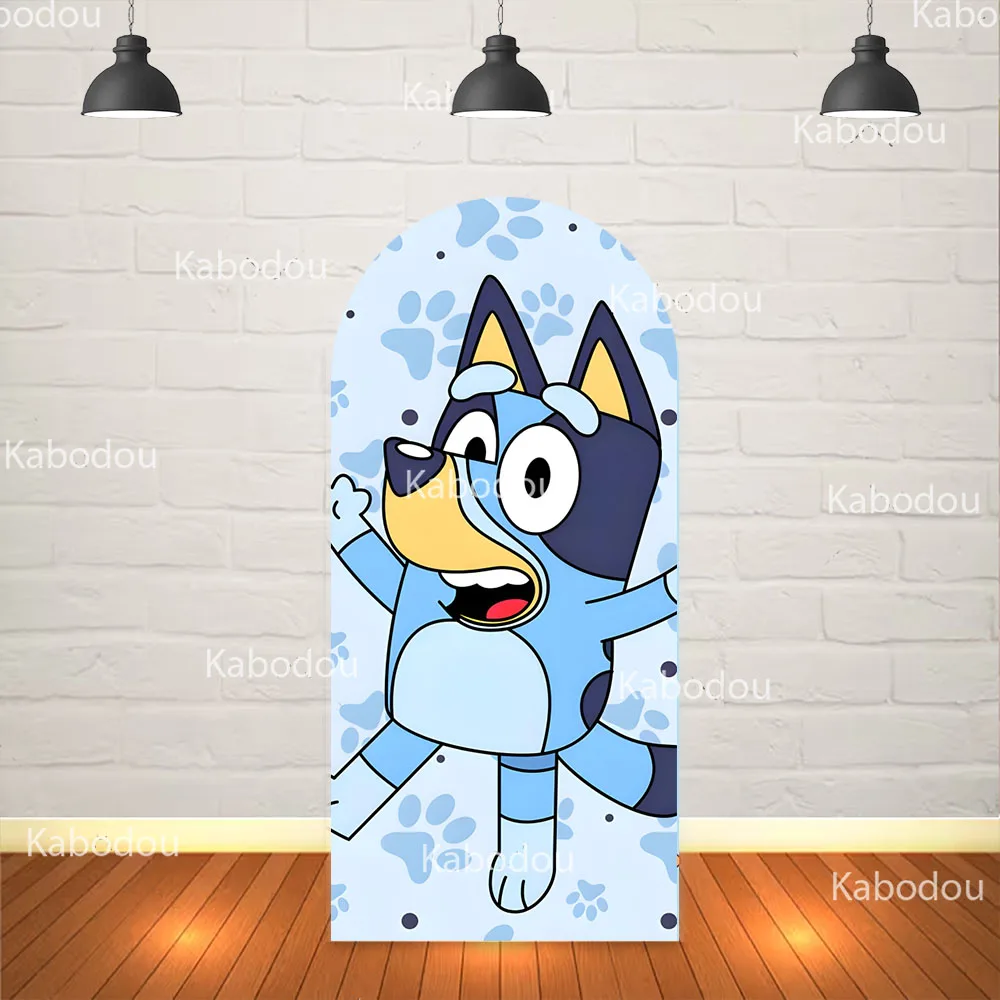 

Blueys Cartoon Dog Backdrop Arch Cover Boy Girl Birthday Party Decoration Baby Shower Photo Photography Background Studio Prop