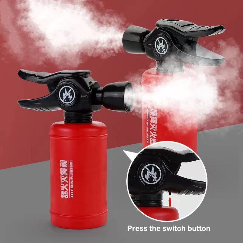 2024 New Simulation Mini Spray Water Mist Fire Extinguisher Plastic Children's Play House Fire Safety Puzzle Early Education Toy