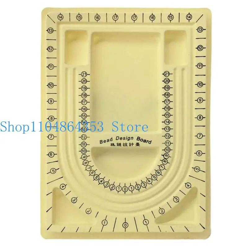 

652F Bead Board Jewelry Making Tray Size Measuring Plate Craft Tool Accessories