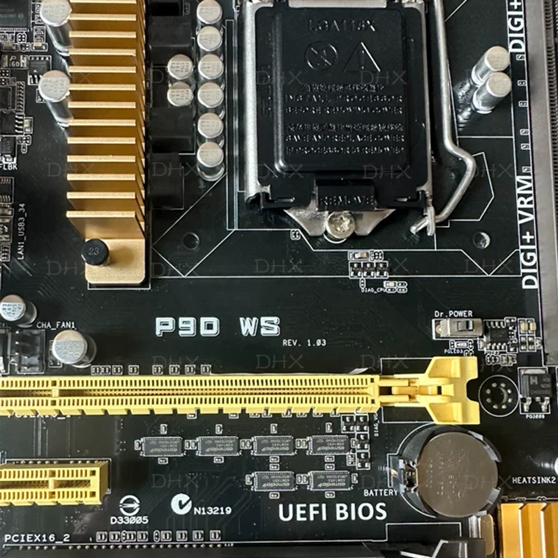 For ASUS P90 WS Workstation Dual Gigabit Main Board Main Board Supports 1150 Full Series CPU 100% Tested Full work be Fast ship