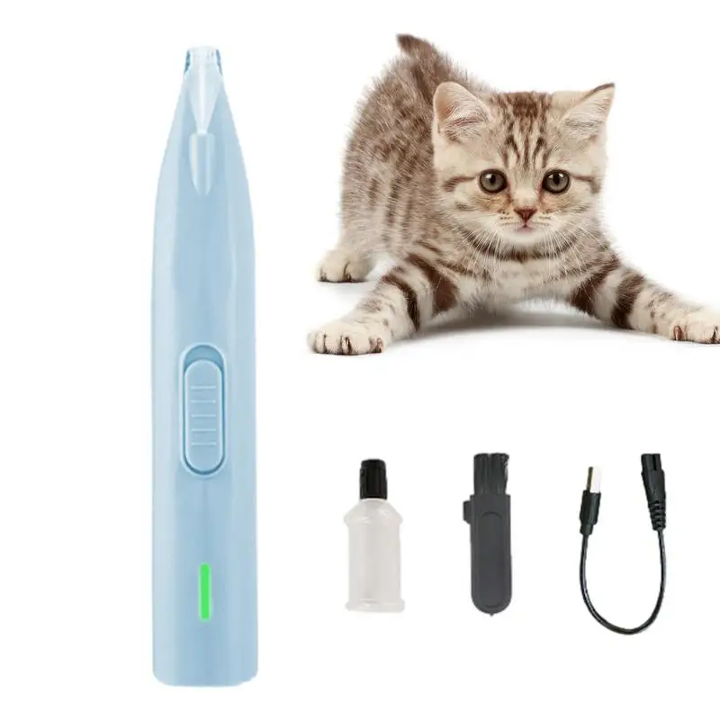 Pet Paw Hair Trimmer Rechargeable Clipper For Cat And Dog Paws Pet Grooming Supplies Hair Clipping Gadgets For Face Eyes Ears