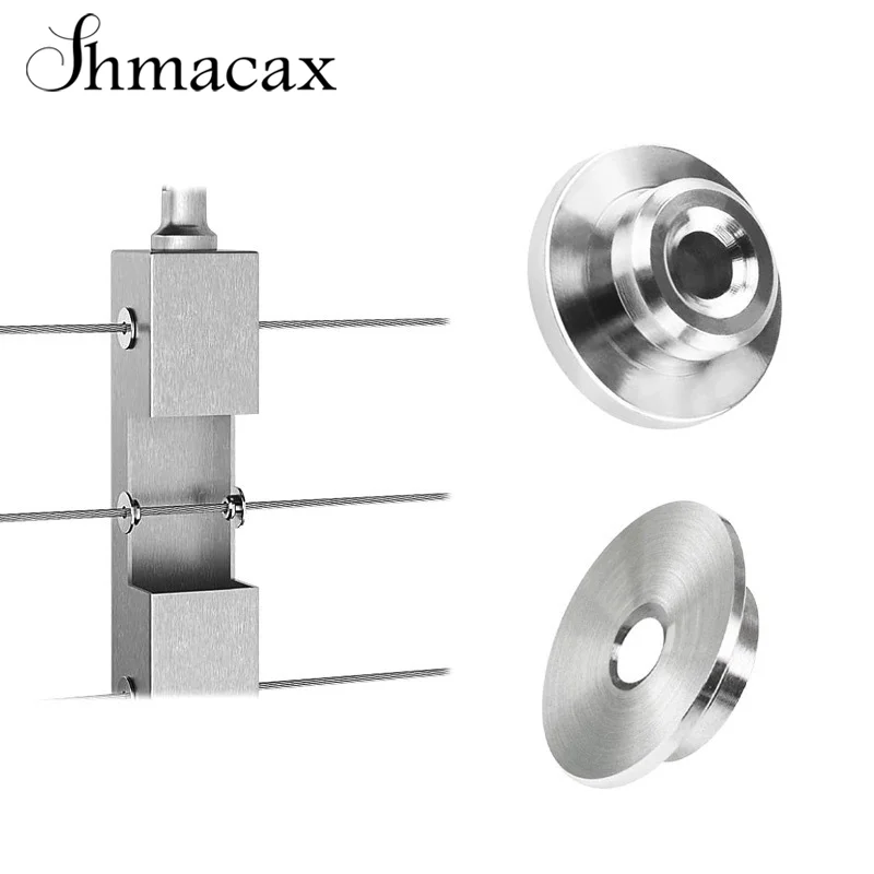 5PCS Stainless Steel Sleeve Cable Connector For Railing Stair Wire Rope Sealing Gasket Durable Fittings