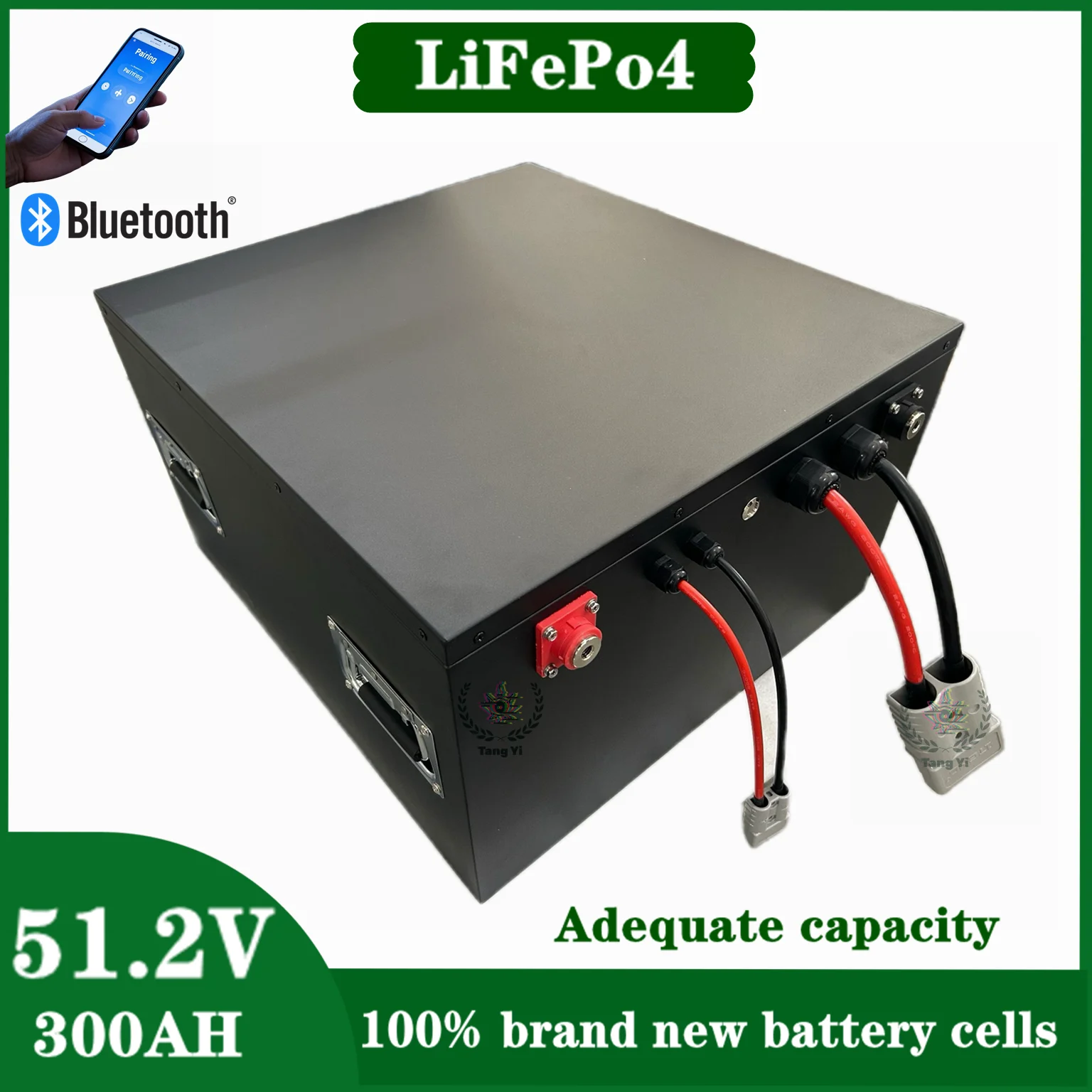 

51,52V300AH литий-железо-фосфатная батарея 300A Защитная плата с Bluetooth сильноточным аккумулятором большого радиуса действия
