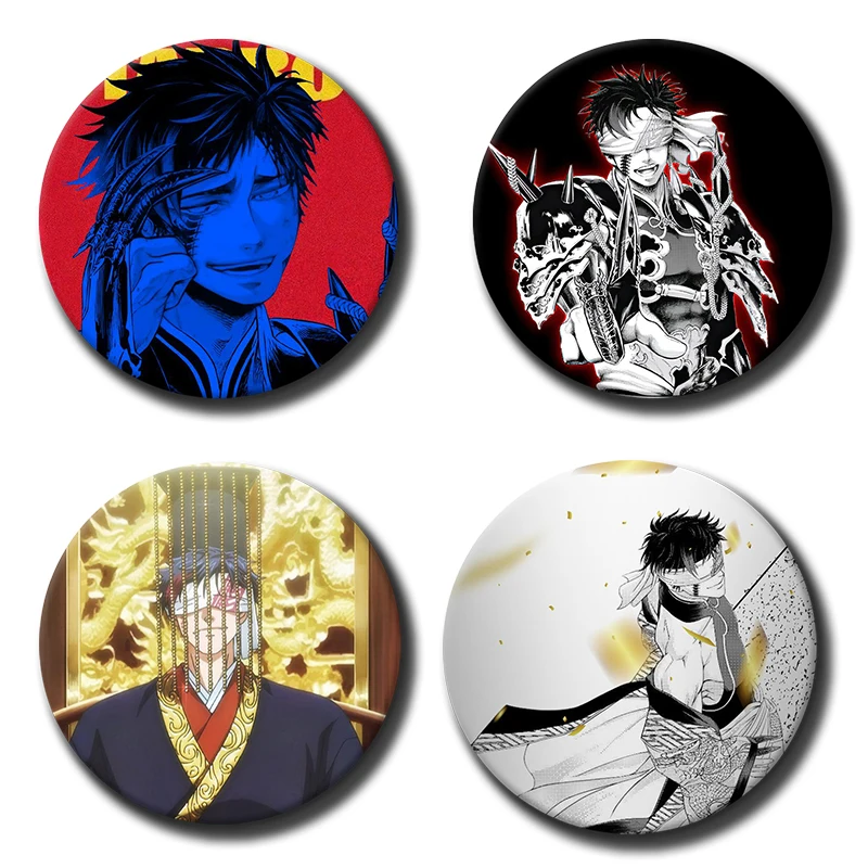 Pop Anime Character Qin Shi Huang Badges Creative and Interesting Badges Can Be Given As Gifts for Children and Friends To Wear