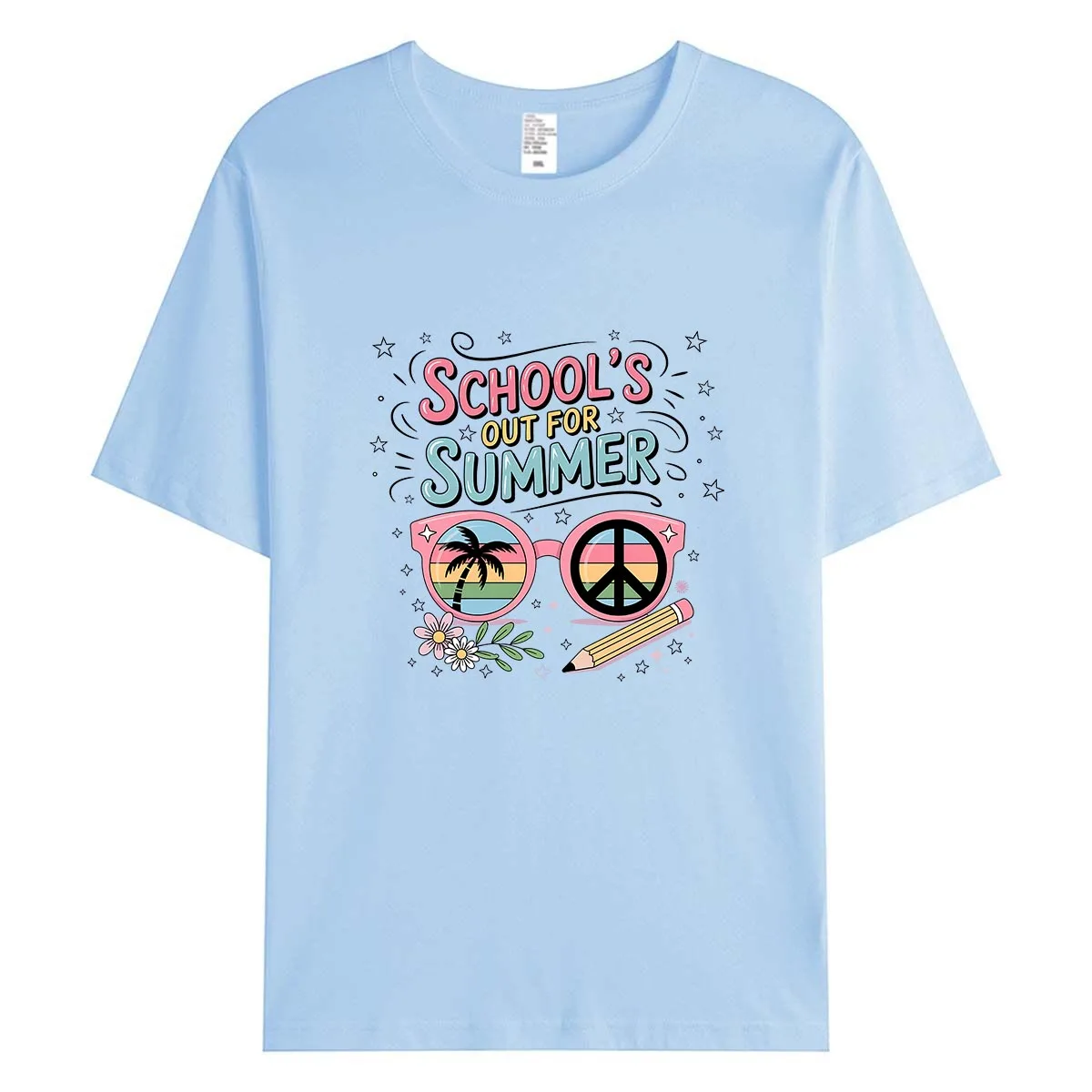 

Women's Tee Cotton T-shirt New Graphic Print Lady Tops Fashion Crewneck Short Sleeve Tshirt Summer Soft & Breathable Loose Fit