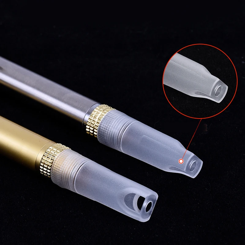 100Pcs Disposable Lancing Device Cover Lancet Pen Pin Head Cover Lancing Device Pen Blood Collecting Pen Caps