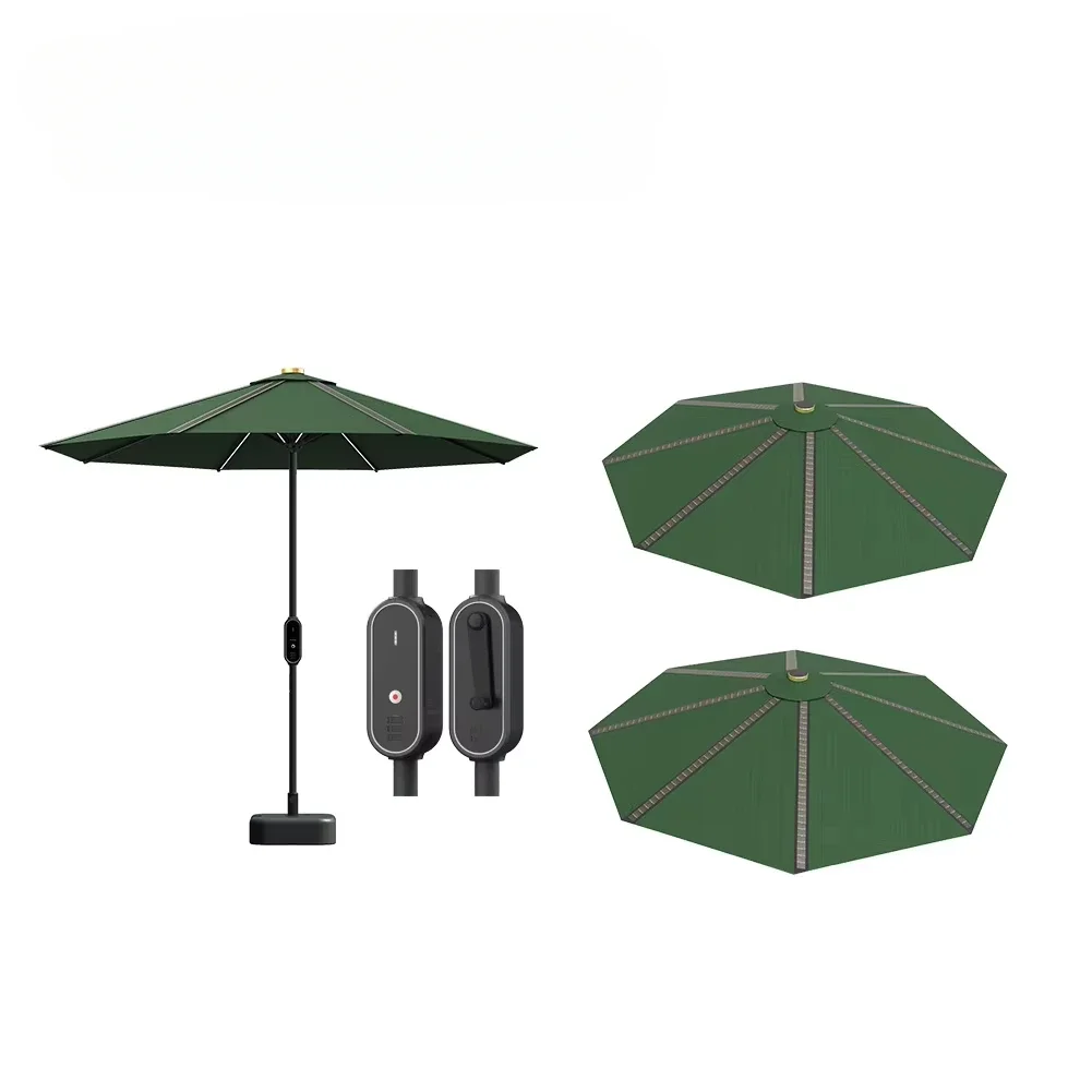 Bluesun solar umbrella outdoor solar power umbrella for home