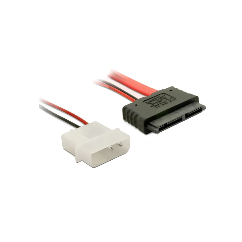 Cable Micro SATA macho + 2 pines de alimentación 5 V SATA 7 pines para disco duro SSD de 1,8 pulgadas 30 cm