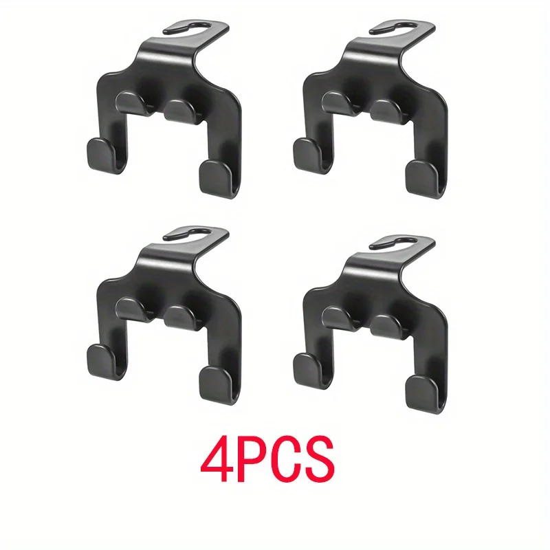 2/4/Pcs Universal Auto Seat Headrest Hook Storage Hanger Car Vehicle Back Seat Organizer Holder