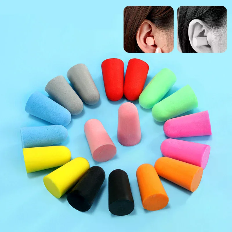 Noise-Isolating Earplugs Dust Resistant Abrasion Resistant Flexible Work Sponge Earplugs Noise Canceling Sleep Earplugs 10 Pair