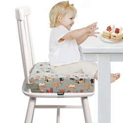 Children Kids Increased Booster Seat Non Slip Booster Cushion Dining Seat Cushions Adjustable Removable Baby Safety Cushions