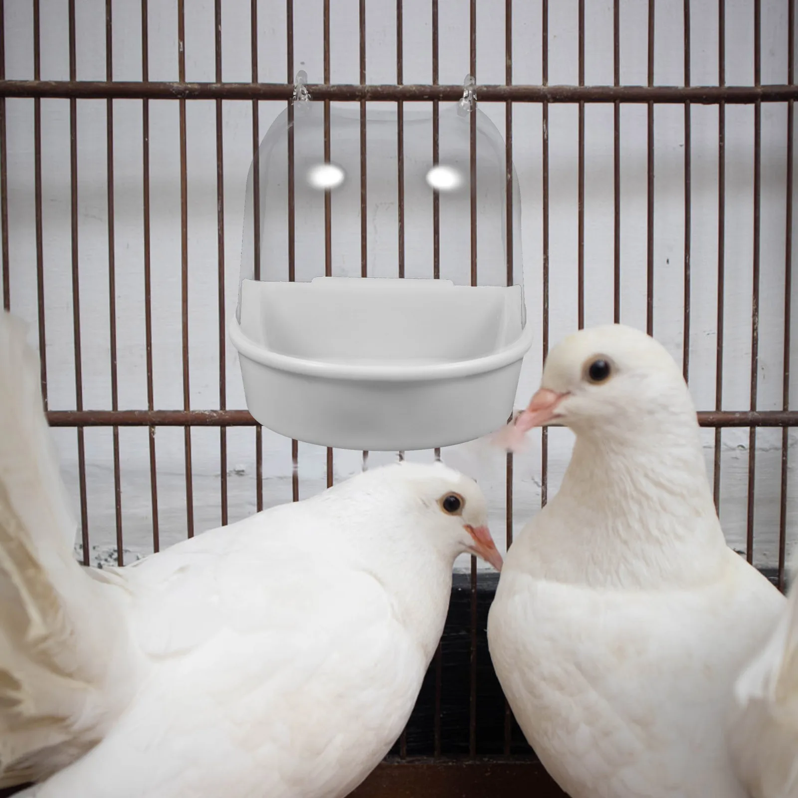 

Plastic Bird Bath For Cage Non-Toxic Eco-Friendly Small Birds Bathing Tub Budgies Parakeets Finches Pet Accessories
